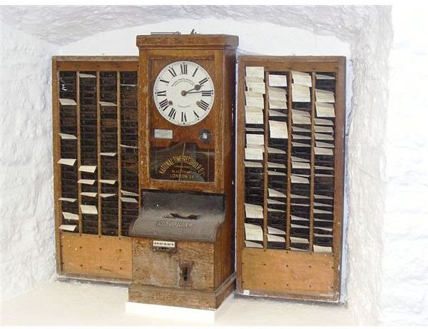 Time clock at wookey hole cave museum Wikimedia Commons