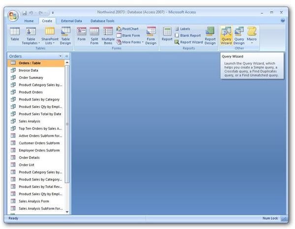 How to Create a Simple Query in Microsoft Access 2007