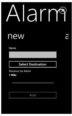 GPS Alarm - Windows Phone 7 GPS Apps