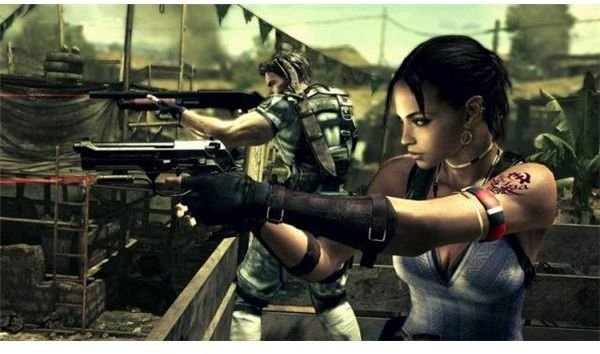 Chris is joined by Sheva, the newest member of the Resident Evil cast.