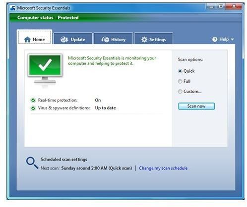 microsoft security essentials windows 7