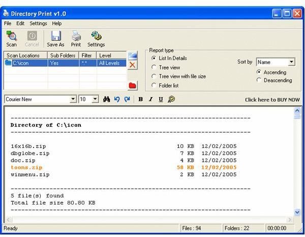 Directory List & Print 4.27 instal the new for windows