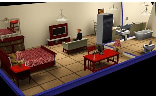 The Sims 3 Butlers Living Area