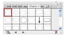 Adobe Illustrator CS3 Buttons Charts Box as shot by Amanda Presley