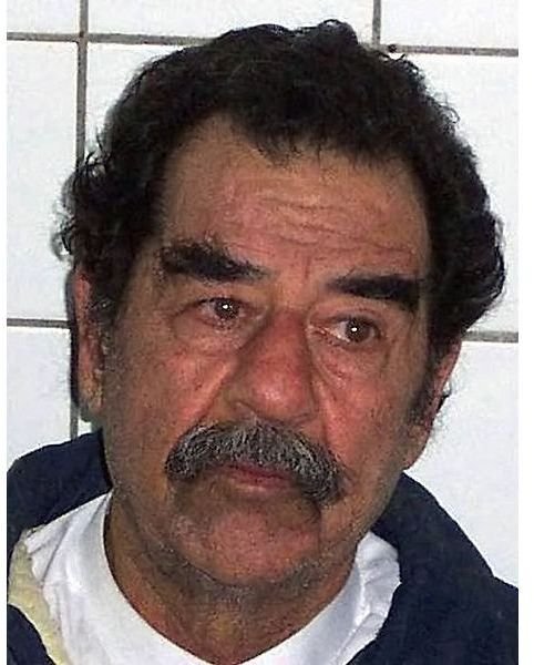 Saddam Hussein captured & shaven - image released into the public domain by the US Federal Govt.