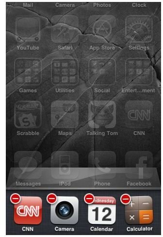 Edit iPhone Multitasking Menu