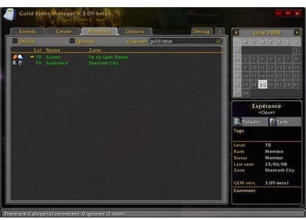 Using the Guild Event Manager Add-On for World of Warcrat to Schedule Event and Raids