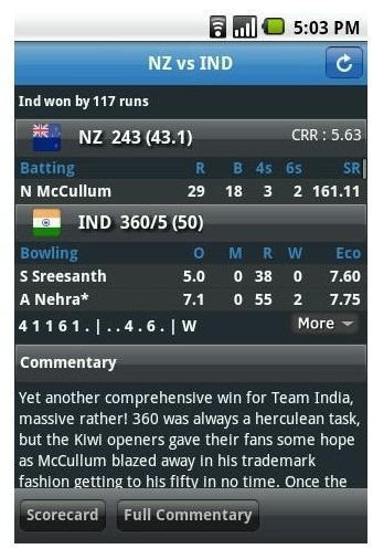 Cricbuzz - One of the Best Android Cricket Apps