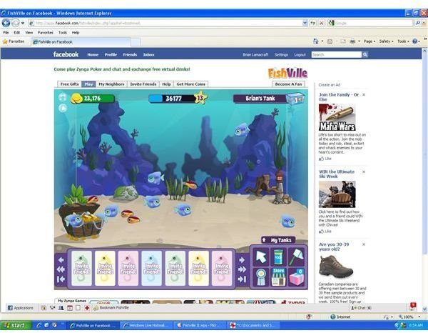 Facebook Game Reviews: Fishville - Top Facebook Acquarium Game