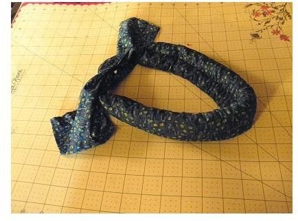 Instructions and Pictures for How to Sew a Cooling Collar or Headband