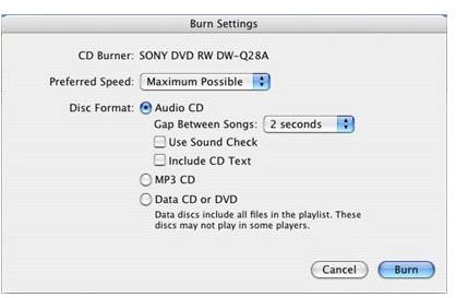 3128-burn settings mac