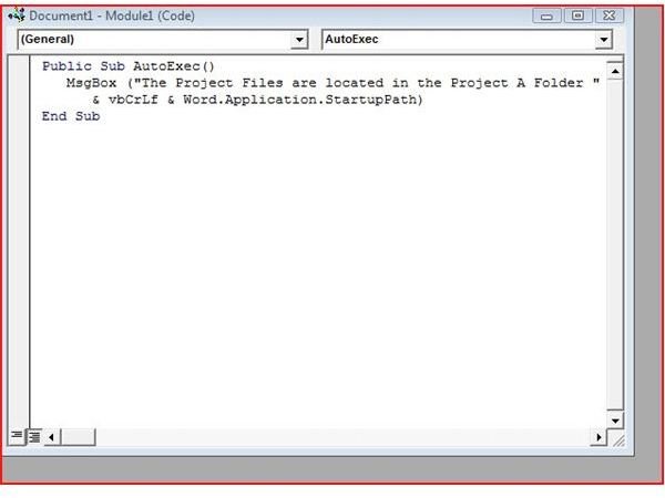 Writing script in VBA module