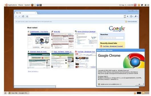 Running Google Chrome on Linux