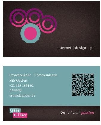 A modern business card design.