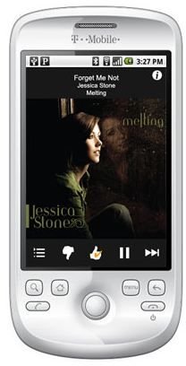 pandora for android on the t-mobile mytouch 3g