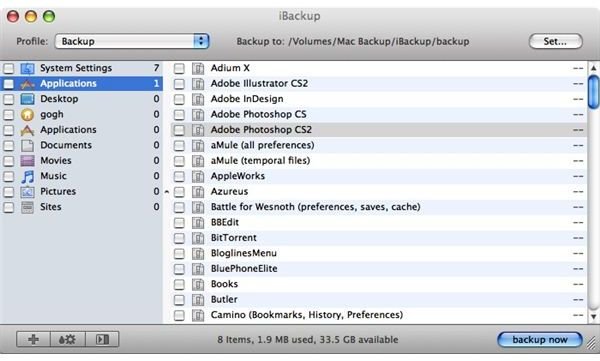 ibackup firewall settings