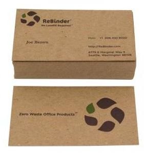 Eco-conscious business cards are a great way to be green