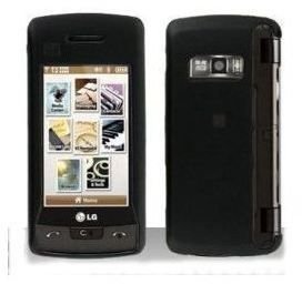 LG enV Touch Voyager2 VX11000 Black Rubber Feel Case Cover w:Belt Clip