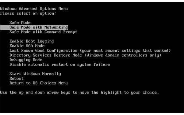 Booting to Safe Mode with Networking