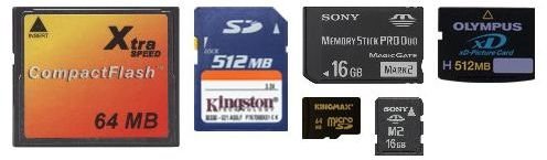 Comparison of Memory Cards Formats