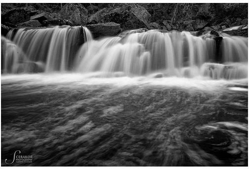 Monochrome Waterfall