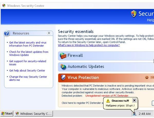 PC Defender virus runs in Safe mode