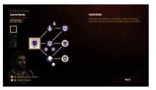 Defender Skill Tree