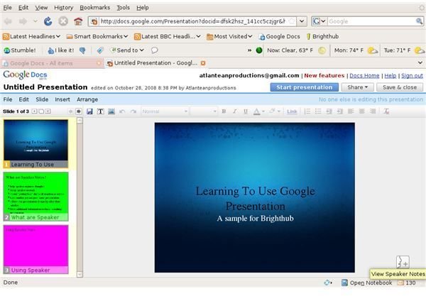 Learn How to Add and Edit Speaker Notes with Google Presentations