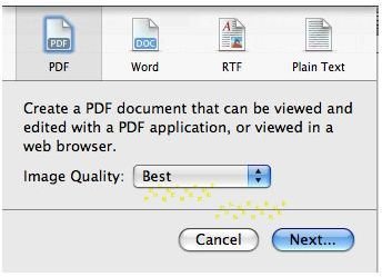 Create Searchable PDF Files for Mac OS X