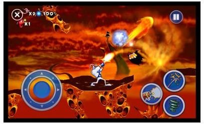 Updated graphics in Earthworm Jim HD