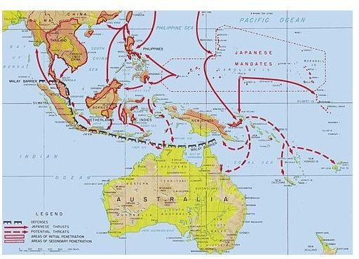 Pacific War Japanese Advances