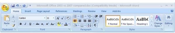 What's New in MS Office 2007: Microsoft Office 2003 vs 2007 Compared