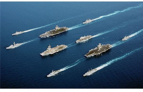 French, British, American Carriers