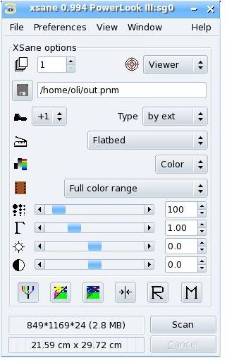 Ubuntu Scanning Software