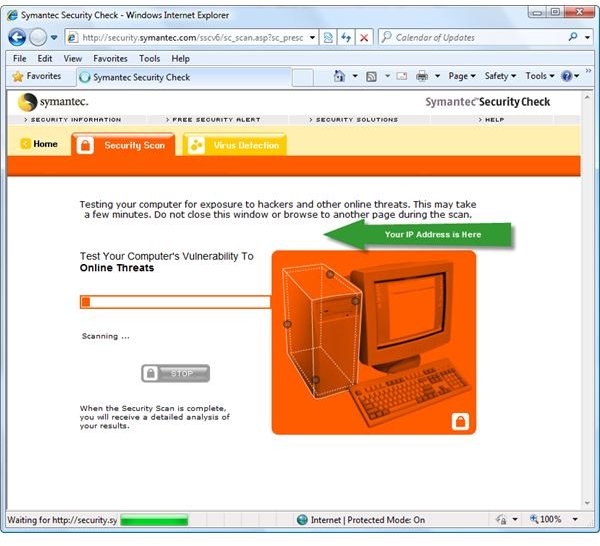 IP Address is visible during the scan