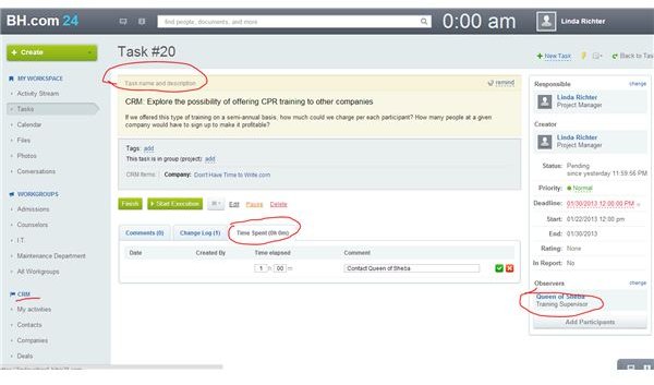 Create CRM Task