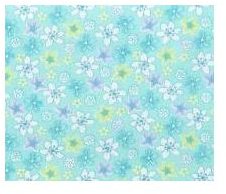 Green & Blue Floral Pattern