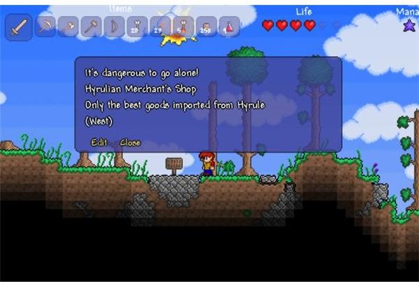 Yes, I made a Zelda reference in my Terraria level.