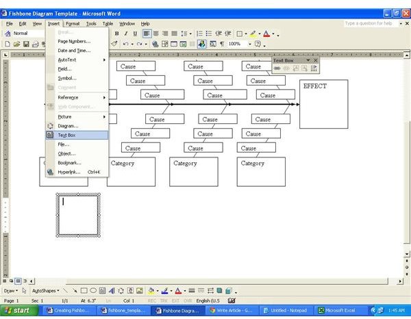 Managing Projects Download A Fishbone Diagram Template For Word Brighthub Project Management