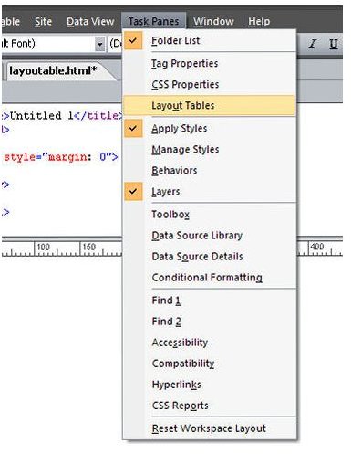 How to Design a Web Page Using a Layout Table in Microsoft Expression Web
