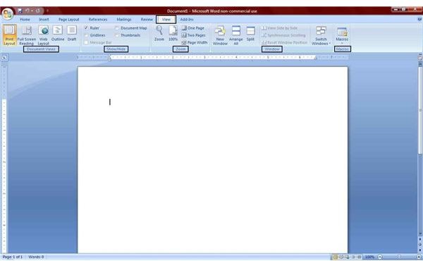 How to View Your Word 2007 Documents for Better Functionality