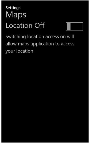 Windows Phone 7 Localization Settings - Maps