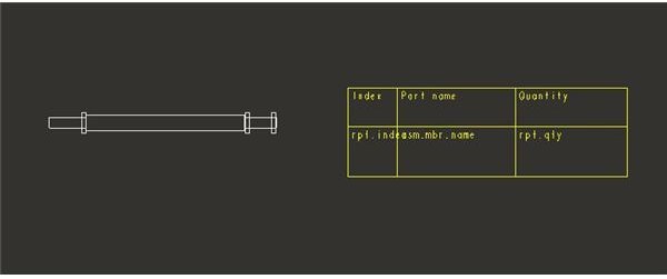 ProE Tutorial on How to Make a Bill of Material: Repeat Region in ProE