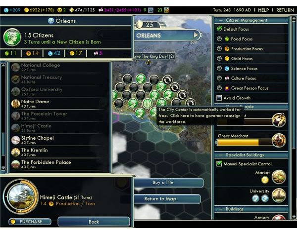 Guide to Civilization 5 City Management