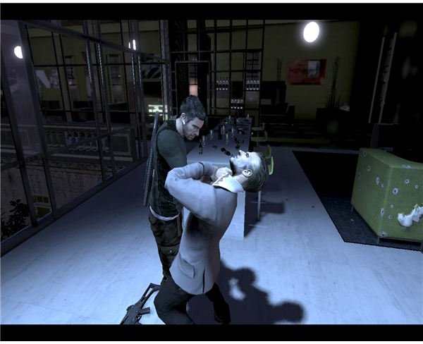 Sam Fisher interrogates a villain in Tom Clancy&rsquo;s Splinter Cell: Conviction