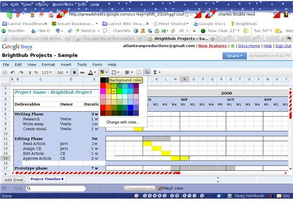 Project Management with Google Docs