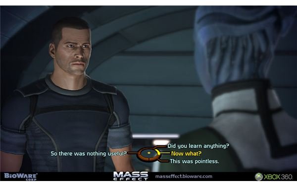 Mass Effect 1 Radial Dialogue Menu