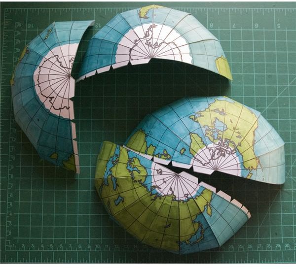 Using A Globe Template To Make A 3d Globe At Home