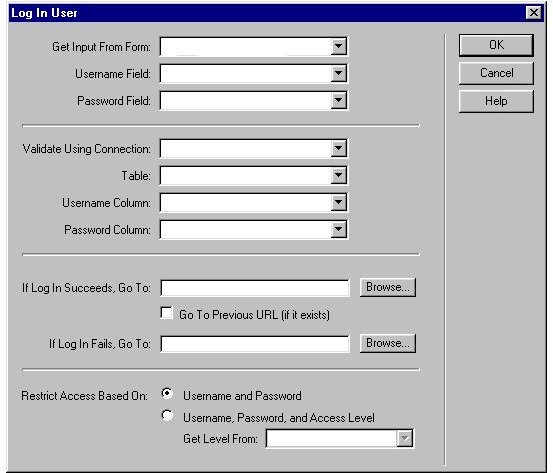 Dreamweaver Tutorial: Password Protection of Web Page