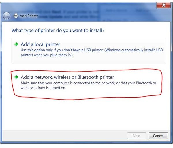Windows 7 Cannot / Can&rsquo;t Connect to Printer: Wireless